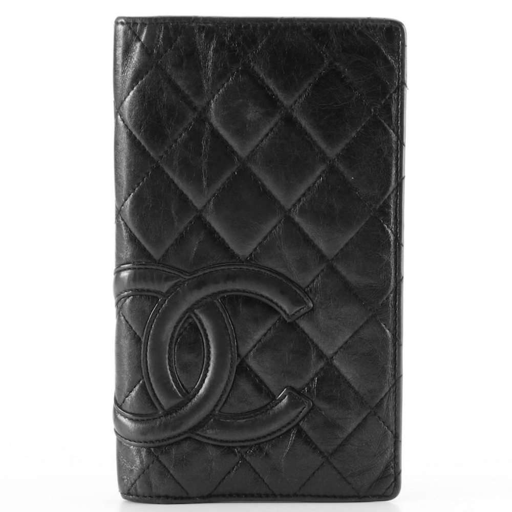 Chanel CC Yen Wallet in Black Quilted Leather
